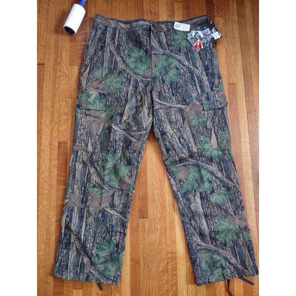 Vintage Gunflint Camo Pants Size XXL Rebark Hunting Cargo Waist (46-48)